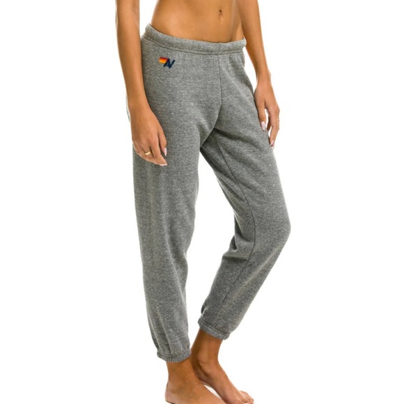 Aviator Nation 5-stripe Sweatpants in Heather Grey